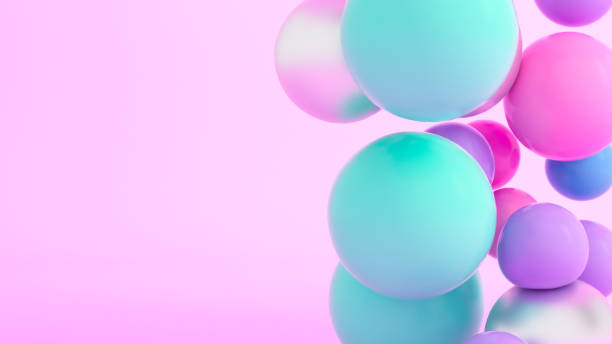 istock 3D Colorful Floating shapes background 2076260591