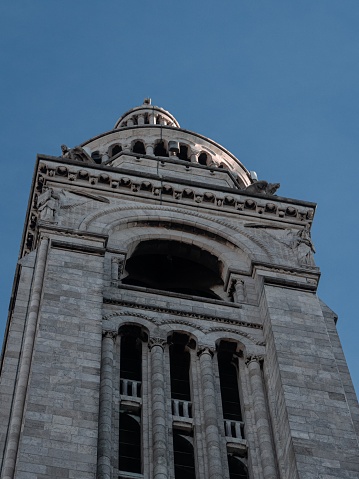 Haut du clocher de la Basilique du Sacré Coeur de Montmartre à Paris