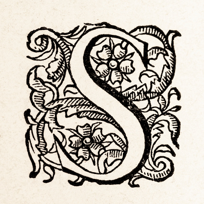In a written or published work, an initial capital (also referred to as a drop capital or simply an initial cap, initial, initcapital, initcap or init or a drop cap or drop) is a letter at the beginning of a word, a chapter, or a paragraph that is larger than the rest of the text.
Original edition from my own archives
Source : St. Nicolas 1890
