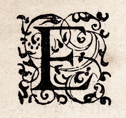 In a written or published work, an initial capital (also referred to as a drop capital or simply an initial cap, initial, initcapital, initcap or init or a drop cap or drop) is a letter at the beginning of a word, a chapter, or a paragraph that is larger than the rest of the text.
Original edition from my own archives
Source : St. Nicolas 1890
