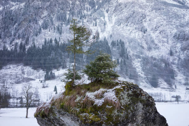 This picture shows the landscape of Zell am See, Austria, in October 2014.