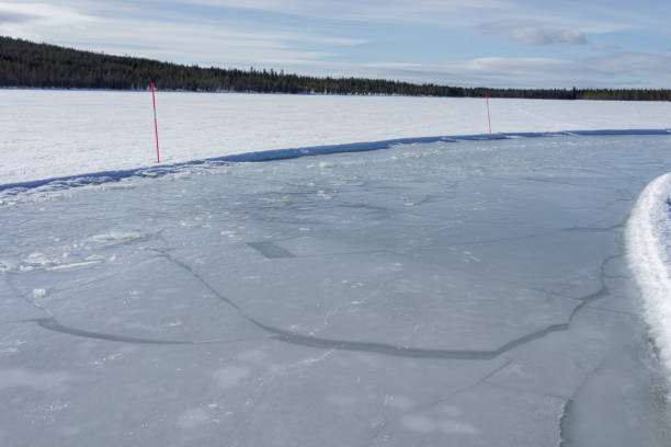 istock Ice Track Drive in Sweden 2076421954