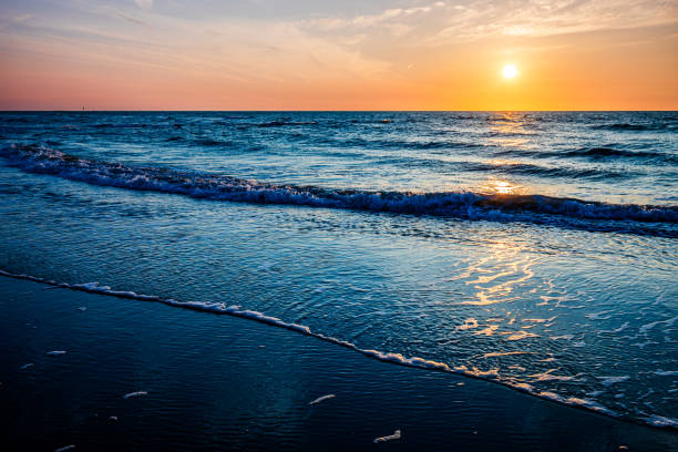 Beautiful sunset at the beach