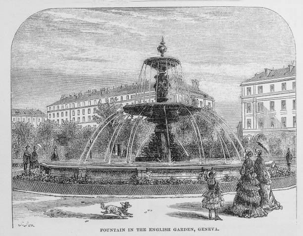 istock Fountain in the English Garden, Geneva 2076463675