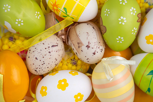 Easter Eggs in a bird’s nest