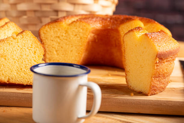 istock Orange cake, beautiful orange cake and accessories on rustic wooden surface, dark background, selective focus. 2076511578