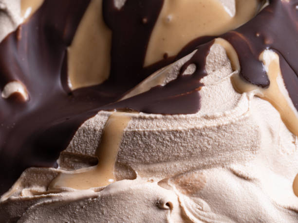 istock Toffifee flavour gelato - full frame detail. Close up. 2076534593