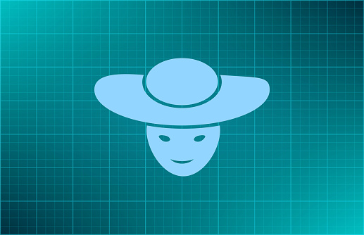 ladies' hats, web icon. vector design
