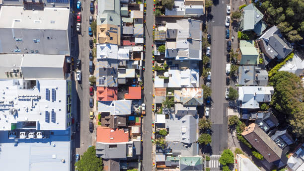 istock Aerial view over suburban Newcastle Australia 2076760413