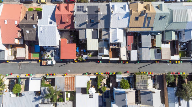 istock Aerial view over suburban Newcastle Australia 2076760419