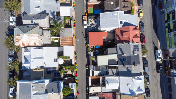 istock Aerial view over suburban Newcastle Australia 2076760423