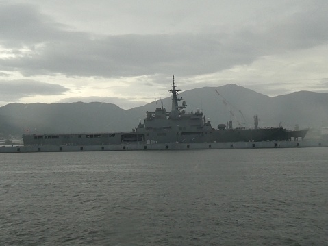 Take photo with Kure ,Hiroshima 2022
It’s looks like helicopter carrier
And this photo taken by the riding Sightseeing boat