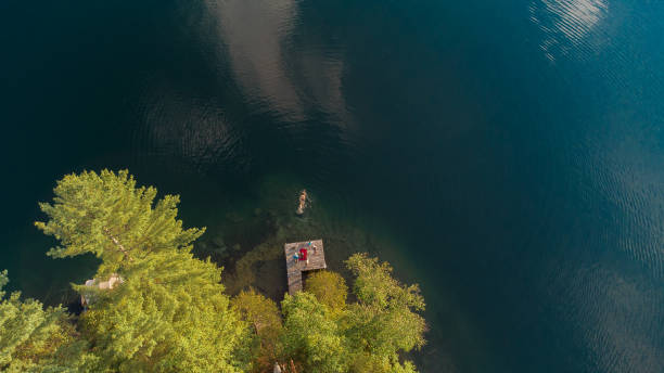 istock Aerial View of Sunbathers on Deck 2076944434