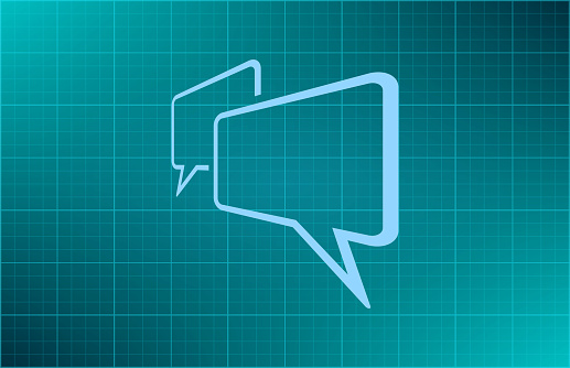 Speech bubbles icon. vector illustration