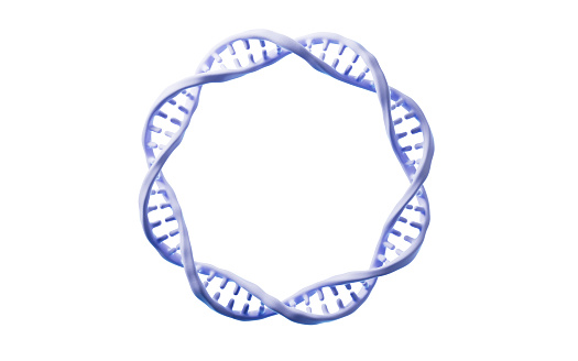 DNA with biological concept, 3d rendering. 3D illustration.