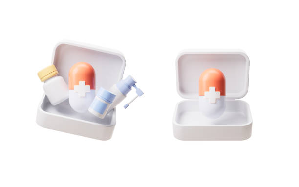 istock Adhesive bandage with medical concept, 3d rendering. 2076977973