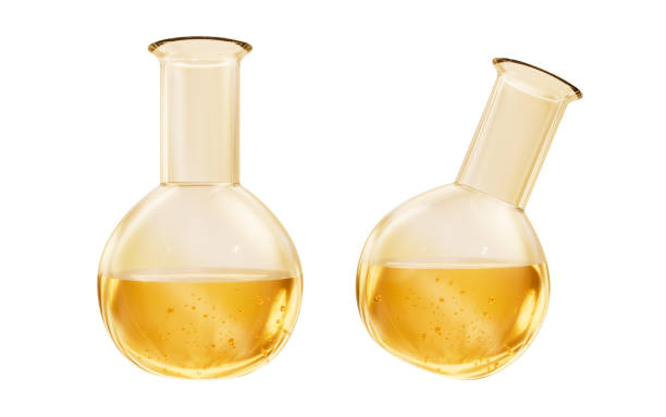 Gloved Hand Holding Flask