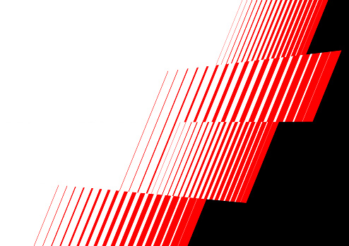 Vector abstract red to white grids thin broken lines trendy transition Toned image background