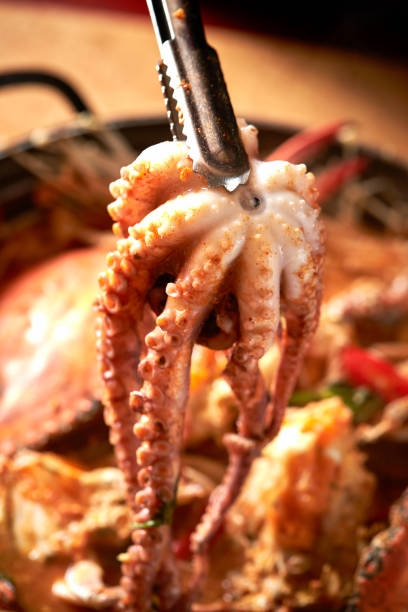 Braised Spicy Seafood and Octopus