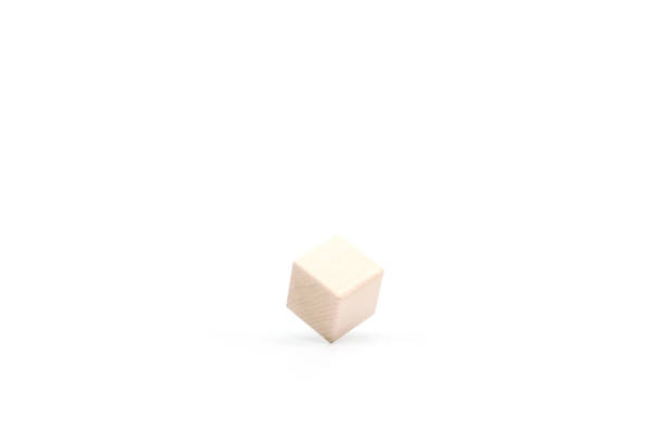 istock Box concept with wooden cubes isolated on white background. for simulating the perspective model 2077164711