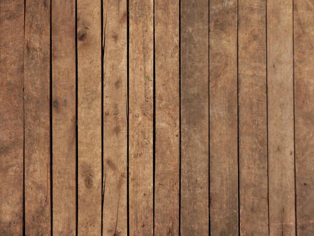 istock background and texture of decorative old wood striped on surface wall 2077169825