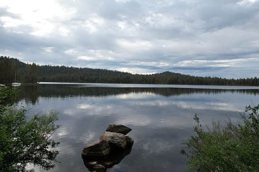 Aerial Photo of Gold Lake at Eureka Plumas Forest, Lake Basin, California