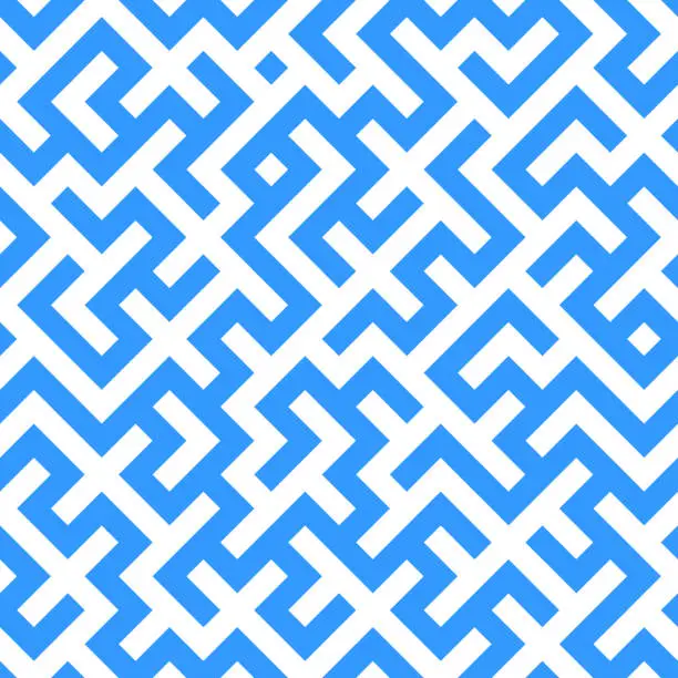 Vector illustration of Seamless Maze Pattern in Vector.