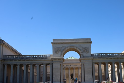 10-7-2023: San Francisco, California, USA: Front entrance to Palace of Legion of Honor, San Francisco, California, USA