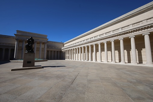 10-7-2023: San Francisco, California, USA: Front entrance to Palace of Legion of Honor, San Francisco, California, USA