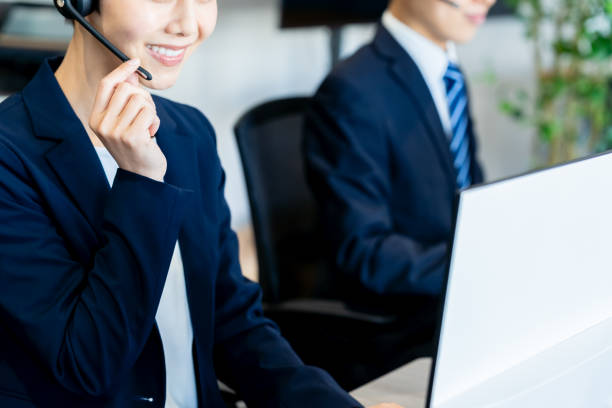 istock Businessman working at a call center 2077304784