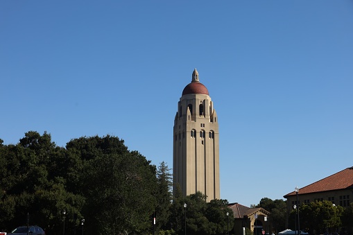 10-6-2023: Stanford, California, USA: Hoover tower at Stanford university