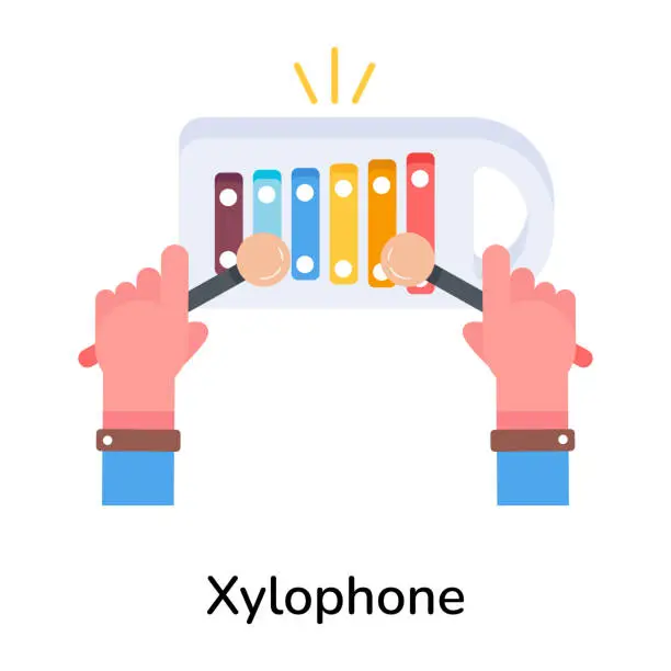 Vector illustration of Xylophone