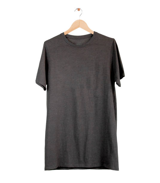 istock Blank grey T-Shirts Mock-up hanging, front and rear side view. Ready to replace your fashion design 2077376984