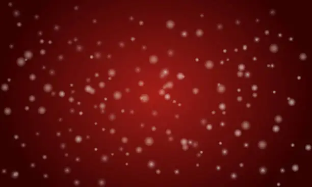 Vector illustration of Vector realistic red bokeh background