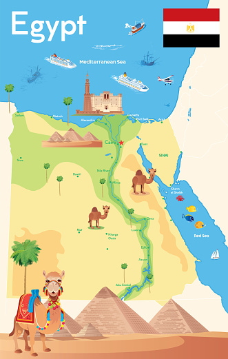 Vector Egypt Travel Map
https://maps.lib.utexas.edu/maps/africa/egypt_pol97.jpg