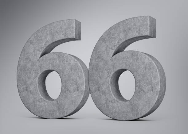 istock 3d Concrete Number Sixty Six 66 Digit Made Of Grey Concrete Stone Grey Background 3d Illustration 2077528072
