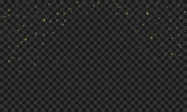 Vector illustration of Vector stardust sparkles glitter star dust or twinkle