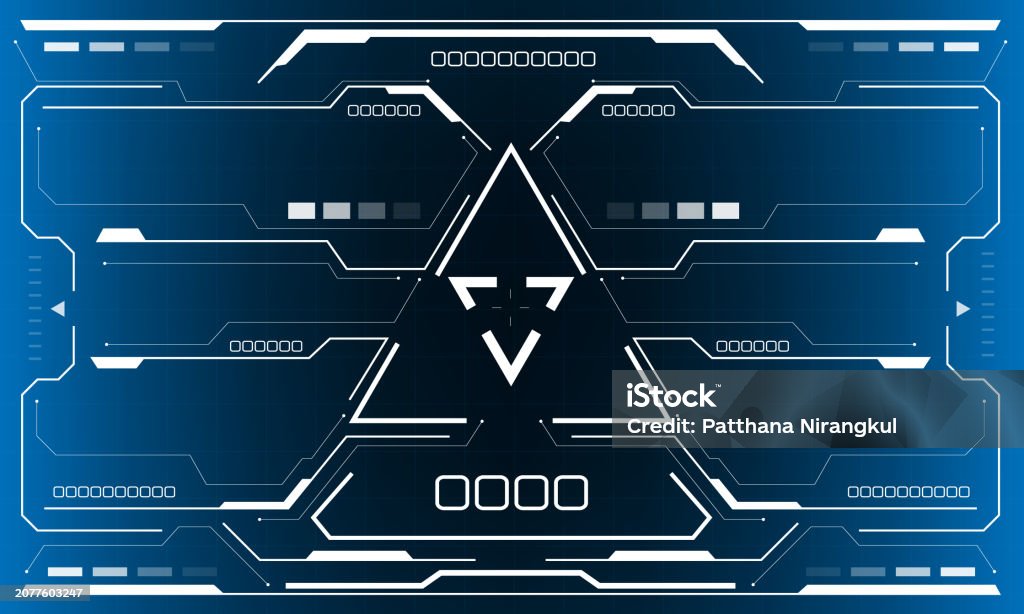 Triangular Screen Interfaces Hud Scifi User Interface View White Triangle Geometric Design Virtual ...