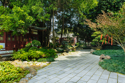 Chinese style garden landscape