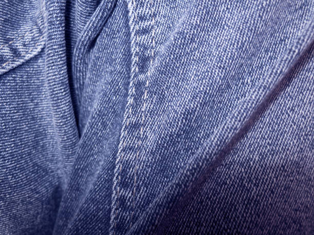 Blue denim  background. Close-up of jeans.