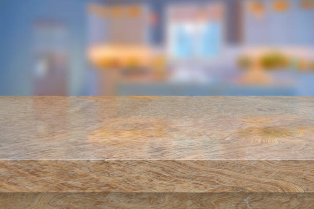 istock Marble floor and blurred background for product display. 2077656349