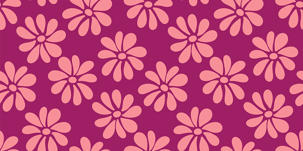 Exotic tropical flowers seamless pattern. Pattern swatch ready in vector color swatch panel. Can be used for textile, fabric print, wallpaper-decor, wrapping paper, home decor, clothing. banner, cover, cards and more