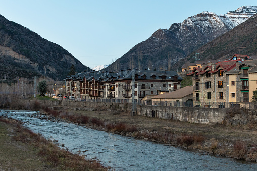 Biescas and Gállego River. Alto Gállego, Huesca