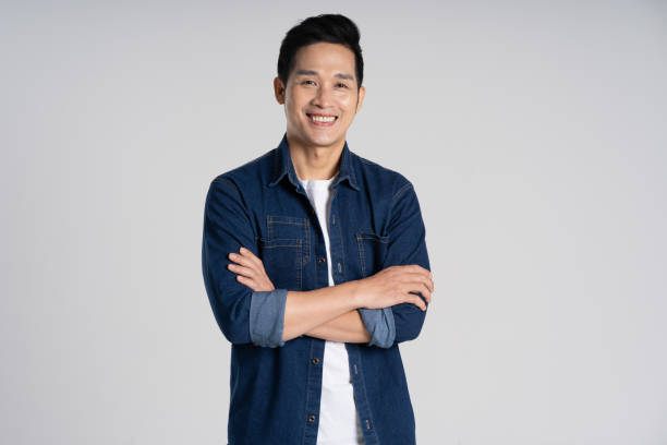 istock Portrait of Asian man posing on white background 2077809630