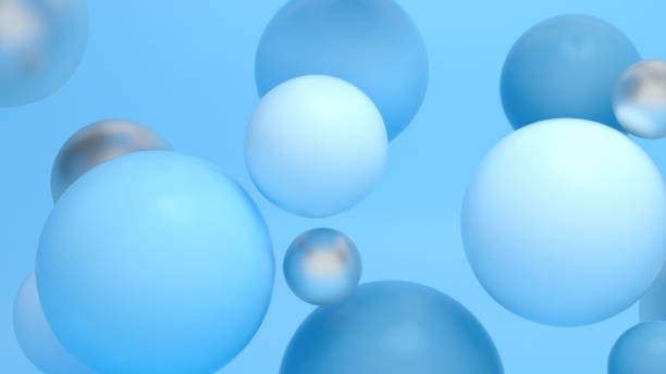 istock Colorful Floating Soft Balls Background 2077838912