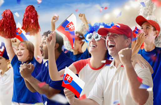 Italian Football Fans cheering