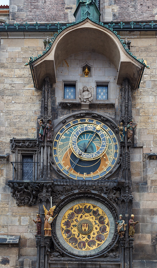 Prague, Czech Republic – June 23, 2013: The Astronomical Clock in Prague, Czech Republic