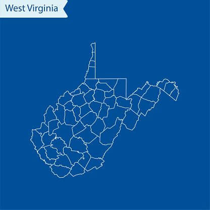 vector of the West Virginia map