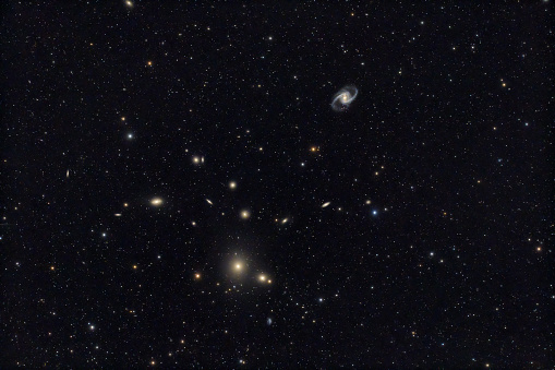 Fornax  galaxy cluster shoot with 400mm lens deep sky image
