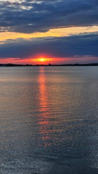 istock Sunset in Bucharest over 